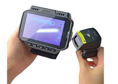 เครื่องสแกนบาร์โค้ด PDA แบบสวมใส่สายรัดแขน Bluetooth Bluetooth แบบไร้สาย WT04