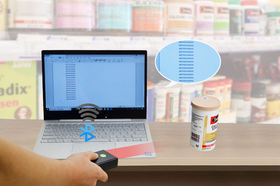 เครื่องสแกนบาร์โค้ดอัตโนมัติ 1D 2D เครื่องอ่านโค้ด QR สำหรับเดสก์ท็อปสำหรับ Library Store